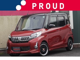 三菱 eKスペース 660 カスタム T eアシスト 1年保証付　純正ナビ　フルセグTV