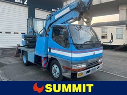 三菱ふそう キャンター トラックバックホー　4.2L　穴掘建柱車 