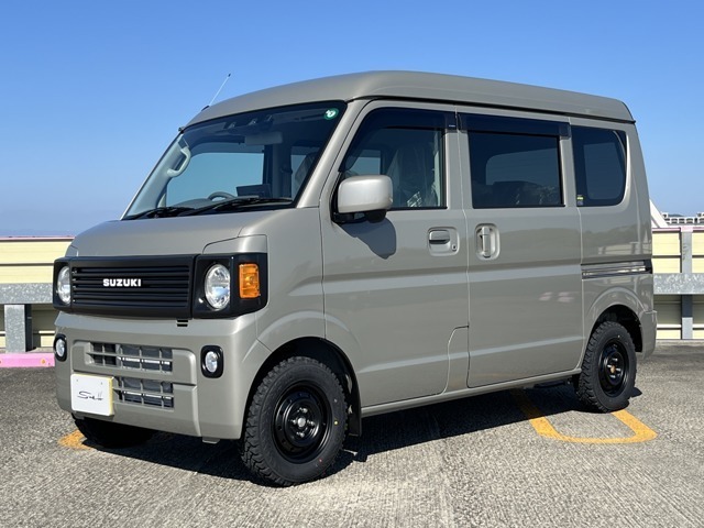 新車エブリイバン☆新色のグレーです。新車の為納期を頂いております。