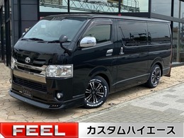 トヨタ レジアスエース 2.8 スーパーGL ダークプライムII ロングボディ ディーゼルターボ ベッドキット　ローダウン　フルセグナビ