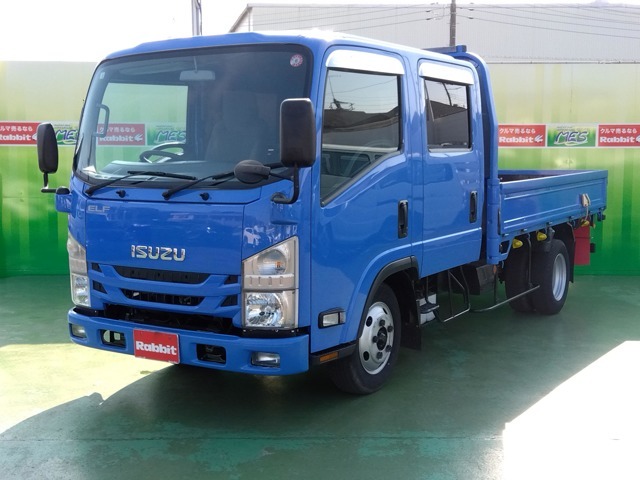 いすゞ エルフ 3.0Dターボ ハイキャブ ロング Wキャブ 2019年