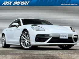 ポルシェ パナメーラ ターボ PDK 4WD スポクロ スポエグ 茶革 全周カメラ 21AW
