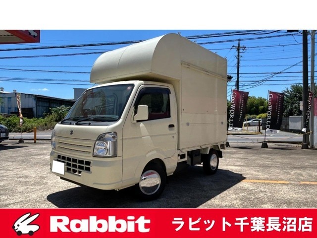 キッチンカー/8ナンバー登録/3槽シンクポンプ付き/サッシ窓/照明/給排水タンク/換気扇/リアカメラ
