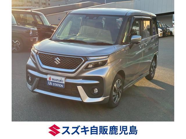 R7　ソリオバンディット　ハイブリッドMV　入荷。 色はプレミアムシルバー　衝突被害軽減ブレーキ　ナビ　全方位カメラ　CVT