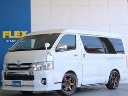 トヨタ ハイエース 2.7 GL ロング ミドルルーフ 4WD フルフラット　RAYSホイール　後席モニター