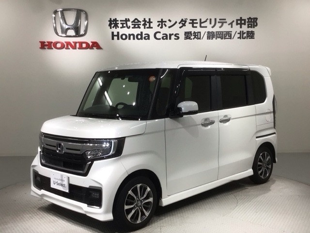 全国納車可 第三者機関証明書付 Honda SENSING 2年保証 ナビVXM-214VFi フルセグ Rカメラ CD録音 BTオ-ディオ DVD ドラレコ VSA装備のN-BOXカスタム L入庫！