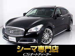 日産 シーマハイブリッド 3.5 VIP G サンルーフ/BOSEサウンド/WORK製21インチAW