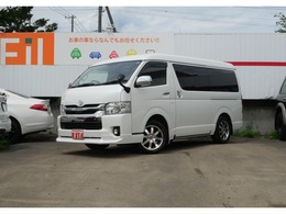 トヨタ ハイエースバン 2.7 スーパーGL ダークプライム ワイド ミドルルーフ ロングボディ 4WD 寒冷地　エアロ　純正ナビTV　バックカメラ