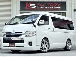 トヨタ ハイエース 2.7 GL ロング ミドルルーフ 未登録新車/KSFベッドキット/10名乗り/シー