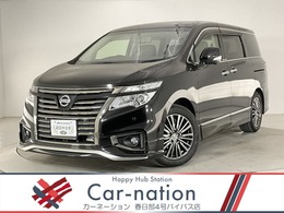 日産 エルグランド 3.5 350ハイウェイスター プレミアム アーバンクロム フリップダウン 黒革 衝突軽減 純正HDDナビ