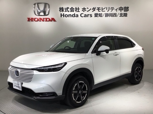 全国納車可 第三者機関証明書付 Honda SENSING 1年保証 純正ナビ フルセグ Rカメラ BTオーディオ ドラレコ ETC LEDライト VSA装備のヴェゼルハイブリッド e:HEVX入庫！