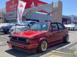 フォルクスワーゲン ゴルフカブリオ 1.8 左H D車 Aftermarket14インチAW Aftermarket足廻り