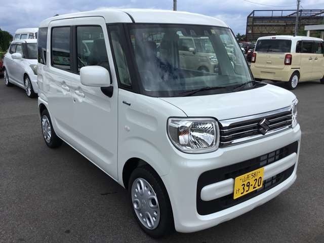 届出済未使用車　スペーシアハイブリット　G入庫しました！！カラーはライトピュアホワイトパール！