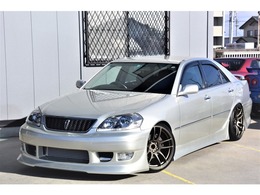 トヨタ マークII 2.5 iR-V KAZAMAエアロ 黒革シート WORK19インチ