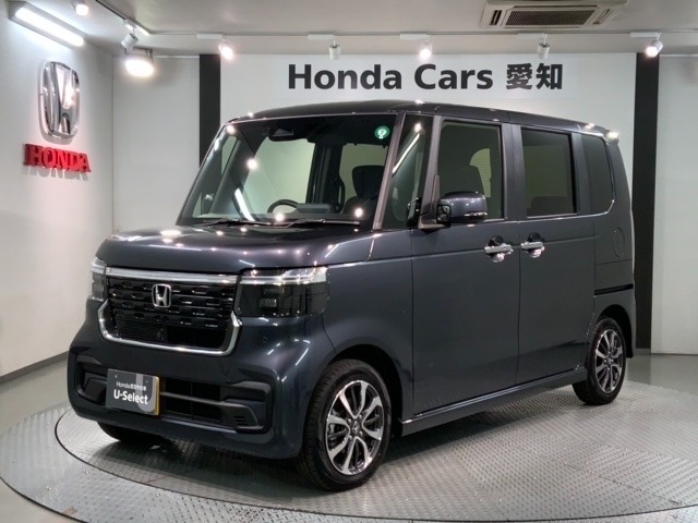 全国納車可 第三者機関証明書付 Honda SENSING 新車保証 試乗禁煙車 ナビVXM-245ZFEi フルセグ Rカメラ シ-トヒ-タ- ETC装備のN-BOXカスタム ベースグレード入庫！