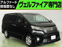 トヨタ ヴェルファイアハイブリッド 2.4 ZR 4WD 禁煙車 1オ-ナ- ALPINE9型ナビ 革調シ-ト