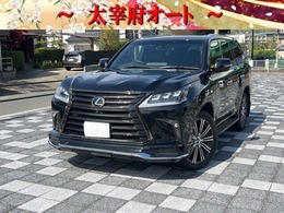 レクサス LX 570 ブラック シークエンス 4WD アラウンドビューモニター　後席用モニター