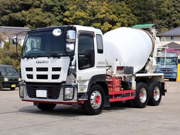 いすゞ ギガ 10t コンクリートミキサー車 QKG-CXZ77AT
