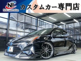 トヨタ プリウス 1.8 S セーフティ プラス TSS新品車高調新19AW新黒革調/9inナビBT