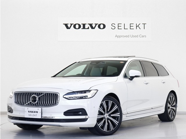 2023年モデル『V90 アルティメットB5』電動パノラマサンルーフ エアサス 社内使用 Google搭載 前後純正ドラレコ 48V harman/kardonプレミアムサウンド 19インチAW クリスタルシフトノブ【グループ 総在庫300台！】