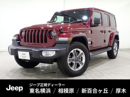 ジープ ラングラー アンリミテッド サハラ 3.6L 4WD ワンオーナーApple CarplayAndoridAuto