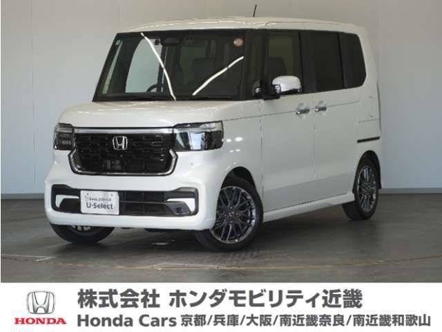 N-BOXの詳細≫　令和6年式　車検令和9年9月　走行2940km　タイプ『カスタムターボ』ボディカラー『プラチナホワイトパール』　純正Gathersナビ（LXU-242NBI）