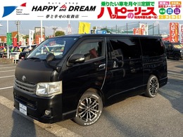 トヨタ ハイエースバン 3.0 スーパーGL ロング ディーゼルターボ 4WD 社外ナビ　キーレスエントリー　エアコン