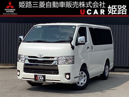 トヨタ ハイエースバン 2.0 スーパーGL ダークプライムII ロングボディ 純正ナビ　ETC　前方ドラレコ付き
