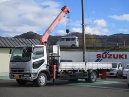 三菱ふそう ファイター ユニック製　6段クレーン　ラジコン リアジャッキ4.3t積　増トン車　荷寸6.04m