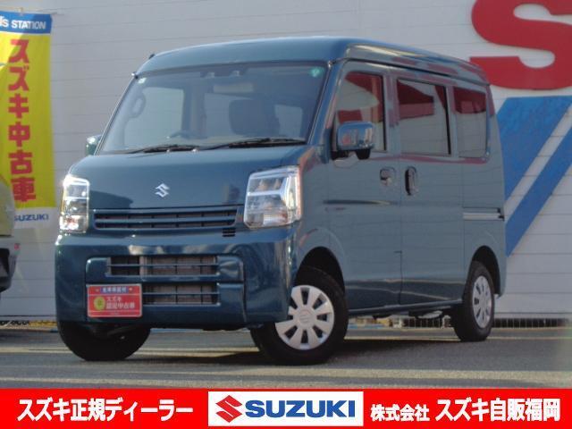 ＜令和6年式＞　デニムブルーメタリック。ハイゼット・アクティをお探しの方！低燃費と力強い走りを兼ね備えた貨物車【エブリイ PC】はいかがですか？