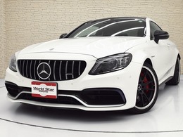 メルセデスAMG Cクラスクーペ C63 S AMGカーボンPKG/パノラマSR/白黒本革シート