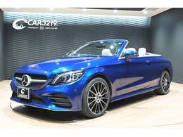 メルセデス・ベンツ Cクラスカブリオレ C180 スポーツ レザーエクスクルーシブパッケージ 後期/青幌/白革/AMG19インチAW/レザーエク