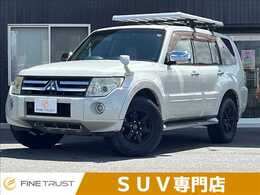 三菱 パジェロ 3.8 ロング スーパーエクシード 4WD 純正HDDナビ　本革シート　バックカメラ　E