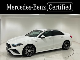 メルセデスAMG Aクラスセダン A35 4マチック (BSG搭載モデル) 4WD MP202402 後期/AMGライン/本革巻ステアリング/18AW