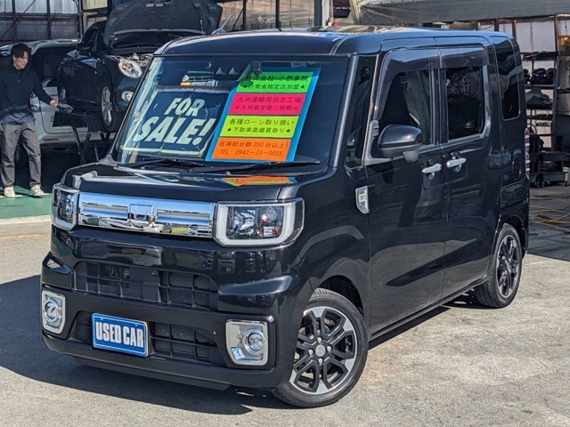 ★左斜め前からの一枚です★ライトにクスミも無く、外装もしっかり綺麗にしています(*^^*)是非お確かめください！納車時にはもう一度キレイにいたします！安心の全車保証付（別途）になっております(＃^^＃)