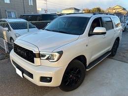 米国トヨタ セコイア プラチナム　レッドロックレザー　新車並行 TRDホイール　後期ライト