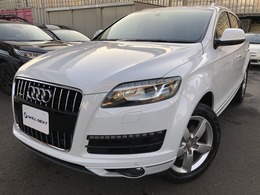 アウディ Q7 3.0 TFSI クワトロ アダプティブエアサスペンション仕様 4WD ETC純正AWナビBカメTVBT黒革シートヒーター