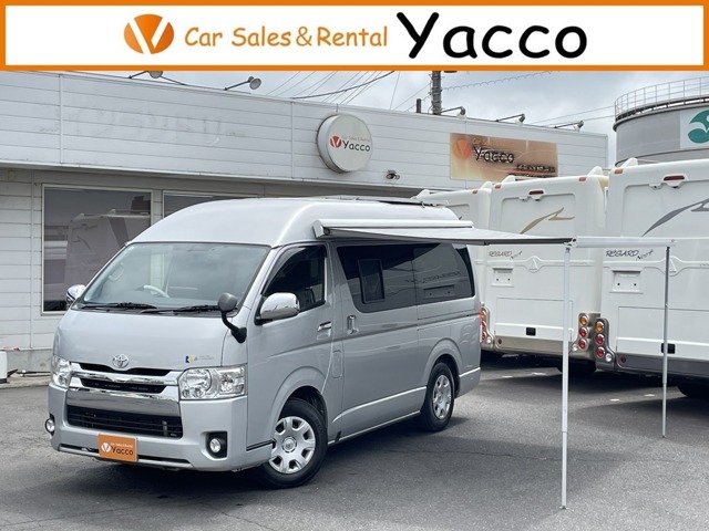 30年ハイエース2.8DT　リンエイ製バカンチェスふたりのくるま旅ダイネット　禁煙車　長さ469幅169高さ224　乗車6名就寝目安3名　ソーラー＆外部・走行充電　サイドオーニング　LEDヘッド　LEDフォグ　網戸