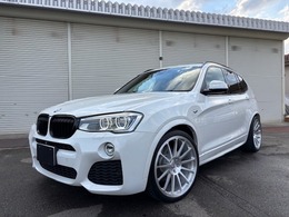 BMW X3 xドライブ35i Mスポーツ 4WD HRE21インチ　サンルーフ　茶革　3D車高調
