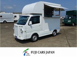 スズキ キャリイ キッチンカ- 移動販売車 フ-ドトラック ホシザキコ-ルドテ-ブル 3槽シンク 2面販売