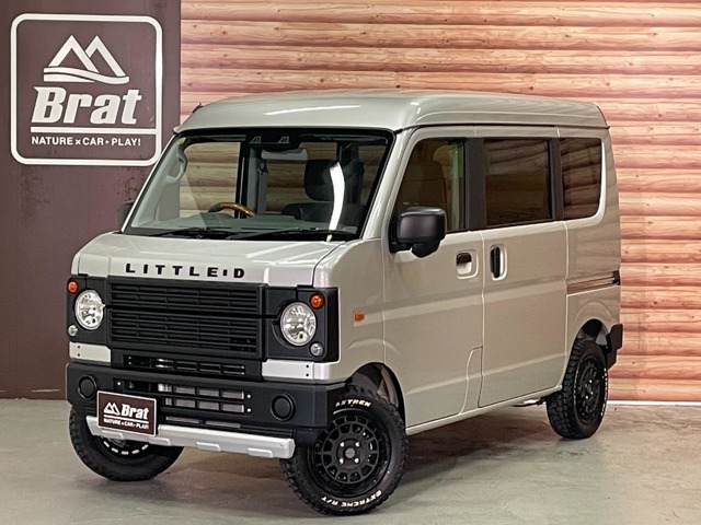 4WDハイルーフPC littleD フェイスチェンジ マッチペイント リヤバンパー DAMD リトルディ リヤコーナーセンサー マッドヴァンスX　木目コンビハンドル　キーレスキー　ラバーマット　シートカバー