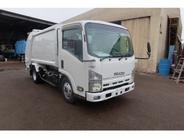 いすゞ エルフ プレスパッカー車　積載2500kg 新明和5.4立米　汚水タンク連続スイッチ付