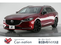 マツダ MAZDA6ワゴン 2.2 XD ブラック トーン エディション ディーゼルターボ 赤革 360度ビュー 純正ドラレコ ETC 地デジ