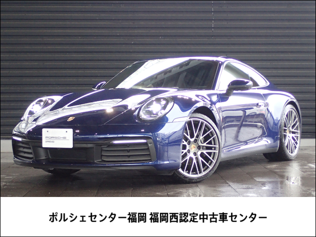 22y 911カレラ（ゲンチアンブルーM）走行3700kmフロントリフト14wayシートOP20/21AW