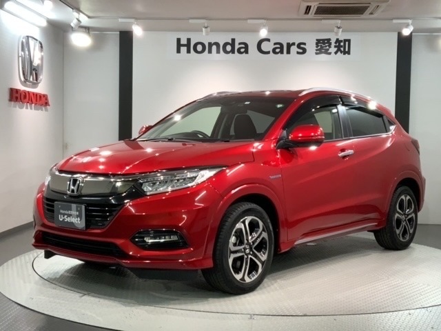 全国納車可 第三者機関証明書付 1年保証 ナビVXM-187VFEi フルセグ Rカメラ CD録音 DVD ドラレコ ETC LEDライト VSA シ-トヒ-タ- クルコン アルミ装備のヴェゼルハイブリッド Zホンダセンシング入庫！