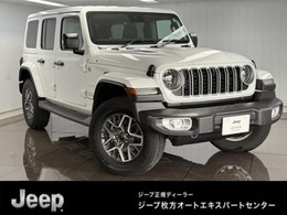 ジープ ラングラー アンリミテッド サハラ 4WD 弊社デモカ‐CarplayBluetooth革SヒータACC