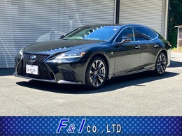 レクサス LS 500 Fスポーツ 赤内装 前方ドラレコ ナビTV 全周囲カメラ