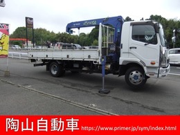 三菱ふそう ファイター ワイドキャビン4段クレーン　ラジコン付 荷台内幅247cm長さ500cm