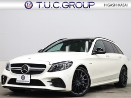 メルセデスAMG Cクラスワゴン C43 4マチック 4WD RSP 後期 黒革 パノラマR ブルメS 2年保証