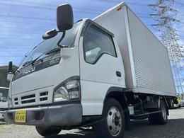 いすゞ エルフバン ワイドセミロング2t積アルミバン 跳上ゲート蓋　スムーサーAT